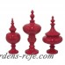 Three Hands Co. Resin Finial 3 Piece Urn Set THDS1102